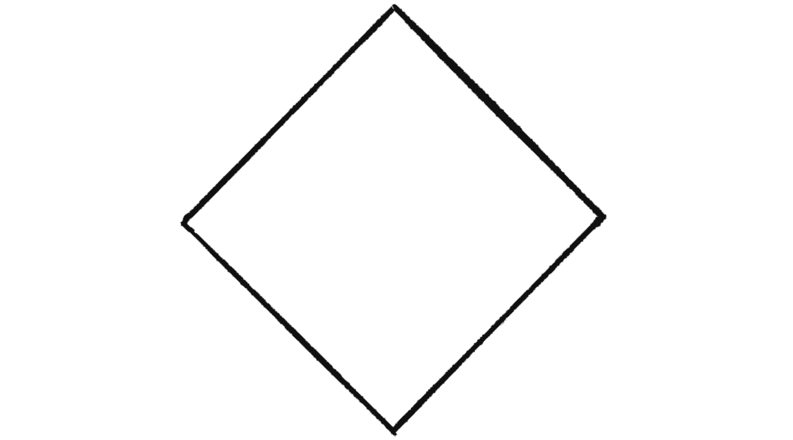 Figure 3.2: A square rotated by 45 degrees