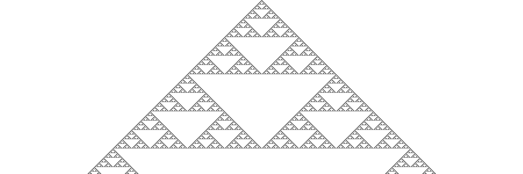 Figure 7.14: Wolfram elementary CA at higher resolution